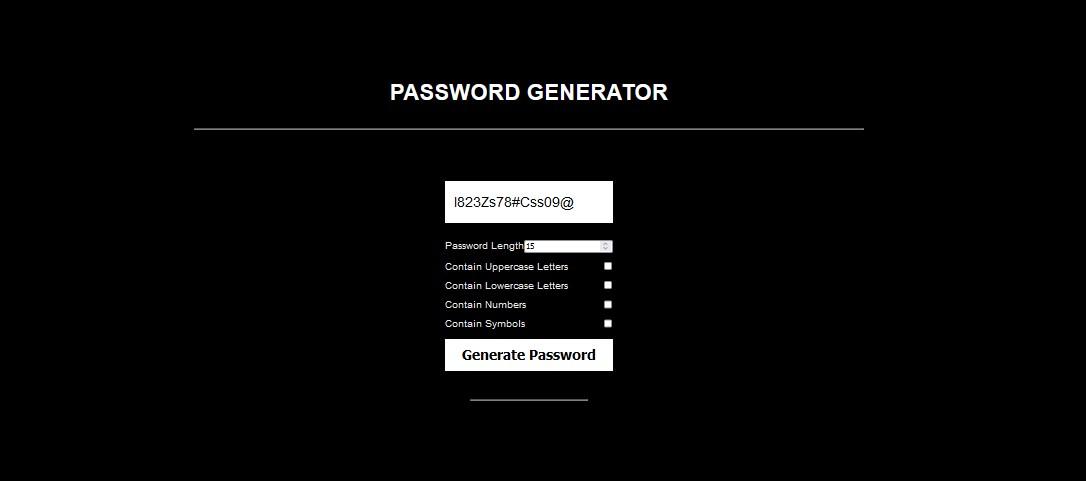 PASSWORD GENERATOR