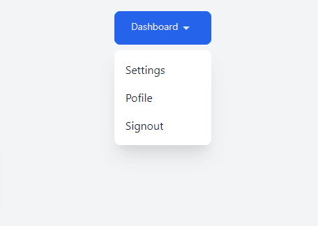 dropdown menu