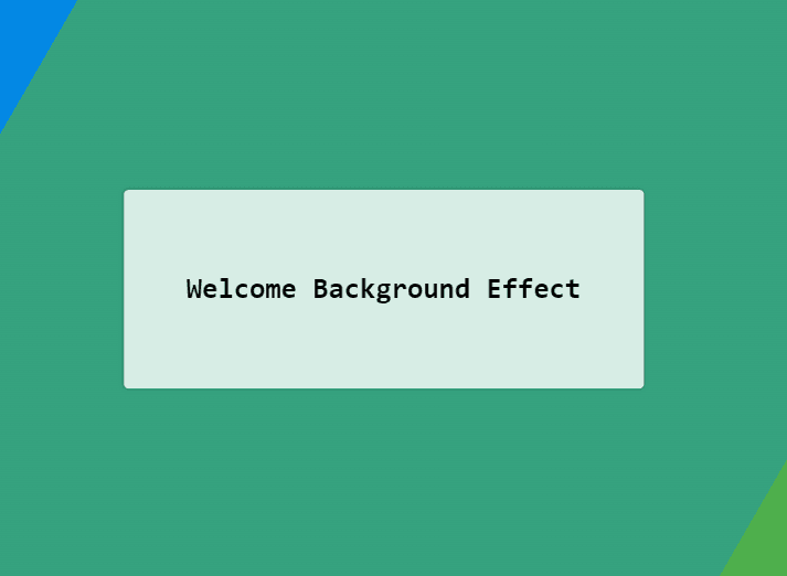 Sliding Background Effect