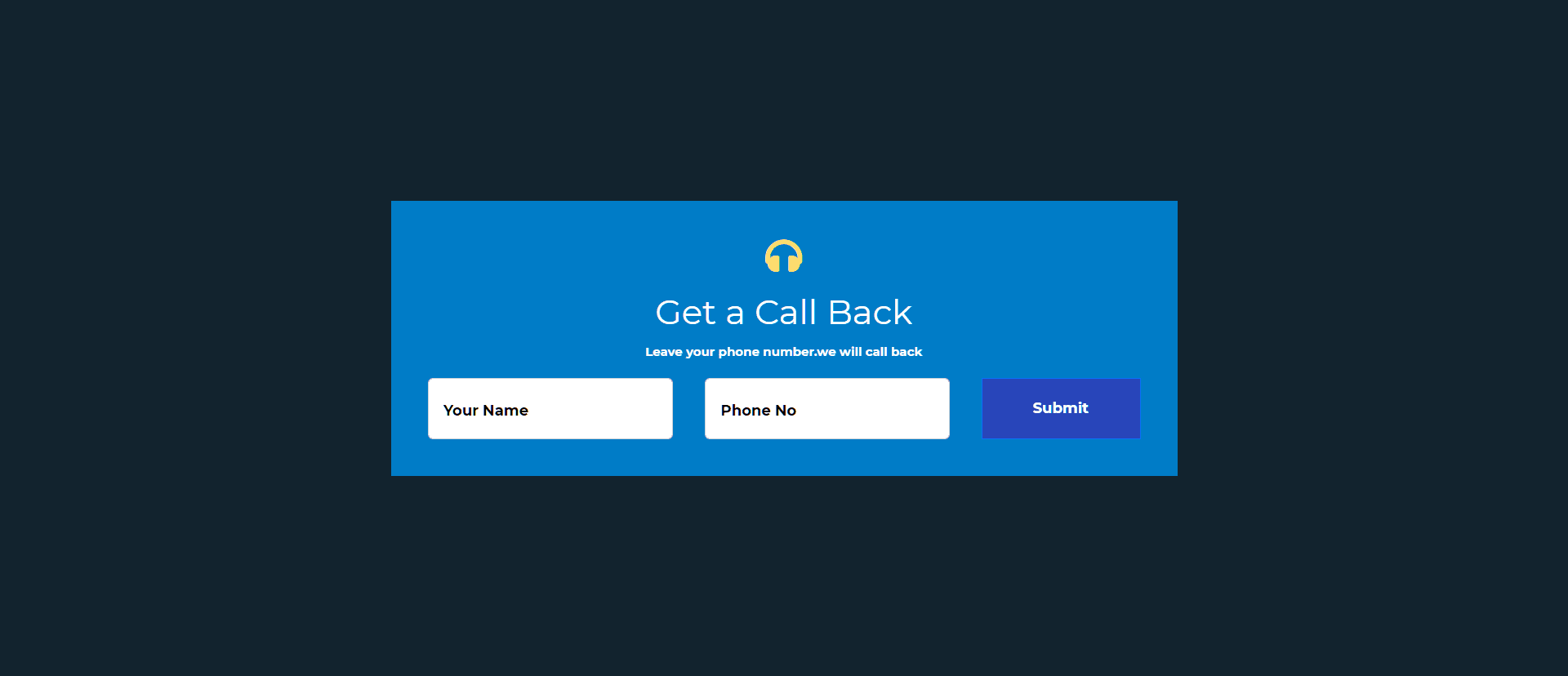 Simple contact form