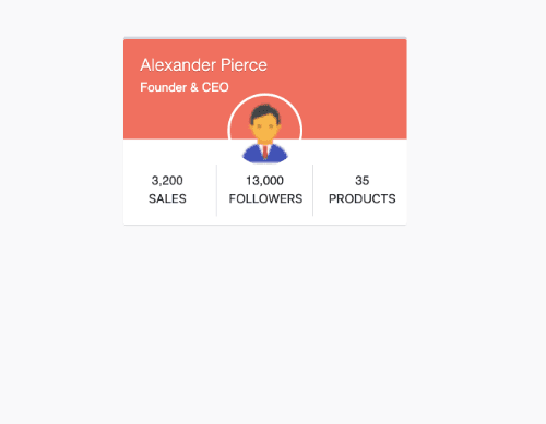 user profile social widgets