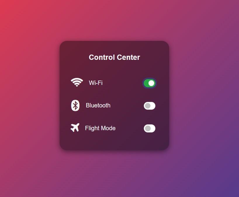 Control center